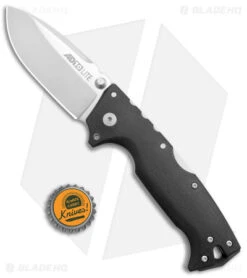 Cold Steel AD-10 Lite Drop Point Tri-Ad Lock Knife Black GFN (3.5" Satin) -Cold Steel Shop Cold Steel AD 10 Lite DP Tri Ad Lock Black GFN Satin BHQ 139980 jr bottlecap