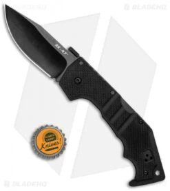 Cold Steel AK-47 Lockback Knife Black G-10 (3.5" Black S35VN) 58M -Cold Steel Shop Cold Steel AK 47 LB Black G 10 Black BHQ 87365 jr bottlecap
