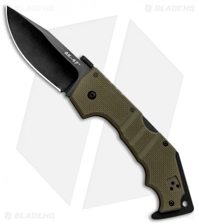 Cold Steel AK-47 Lockback Knife OD Green G-10 (3.5" Black) 58MVG 3 Cold Steel AK-47 Lockback Knife OD Green G-10 (3.5" Black) 58MVG