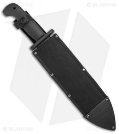 Cold Steel Black Bear Bowie Fixed Blade Knife (12" Black) 97SMBWZ -Cold Steel Shop Cold Steel Black Bear Bowie Black 97SMBWZ BHQ 52042 jr sheath