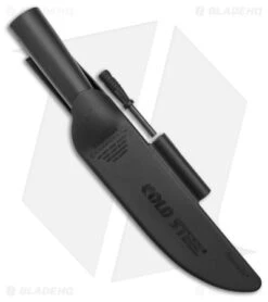 Cold Steel Bushman Fixed Blade Knife Carbon Steel (7" Black) -Cold Steel Shop Cold Steel Bushman Fixed Blade Black BHQ 105615 jr sheath