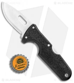 Cold Steel Click-N-Cut Exchangeable Blade Knife Black ABS (2.5" Stonewash) -Cold Steel Shop Cold Steel Click N Cut Exchangeable Black BDS Satin 40A BHQ 106751 jr bottlecap
