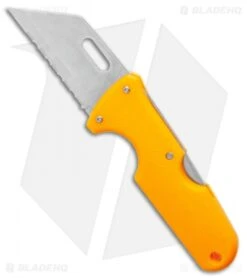 Cold Steel Click-N-Cut Hunter Knife Orange ABS (2.5" Stonewash) -Cold Steel Shop Cold Steel Click N Cut Hunter Knife Orange BDS 2.5 Satin 40AL BHQ 121222 LS Blade3