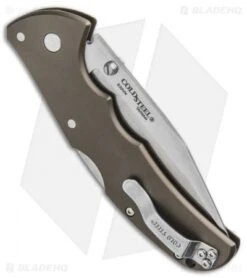 Cold Steel Code-4 Clip Point Lockback Knife (3.5" Satin) 58PC -Cold Steel Shop Cold Steel Code 4 CP LB Satin 58PC BHQ 15397 jr side