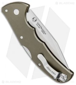 Cold Steel Code-4 Clip Point Lockback Knife (3.5" Satin) 58TPCC -Cold Steel Shop Cold Steel Code 4 CP LB Satin CS58TPCC BHQ 95389 jr side