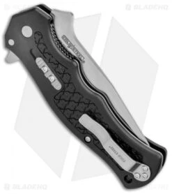 Cold Steel Crawford Model 1 Liner Lock Knife Black Zy-Ex (3.5" Satin) 20MWCB -Cold Steel Shop Cold Steel Crawford Model 1 LL Black Zy Ex Satin 20MWCB BHQ 121192 jr side
