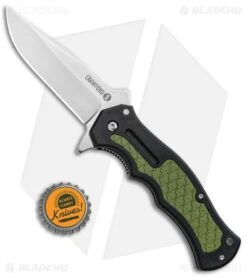 Cold Steel Crawford Model 1 Liner Lock Knife OD Green/Black Zy-Ex (3.6" Satin) -Cold Steel Shop Cold Steel Crawford Model 1 LL OD Green Black Zy Ex Satin 20MWC BHQ 93281 jr bottlecap