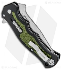 Cold Steel Crawford Model 1 Liner Lock Knife OD Green/Black Zy-Ex (3.6" Satin) -Cold Steel Shop Cold Steel Crawford Model 1 LL OD Green Black Zy Ex Satin 20MWC BHQ 93281 jr side