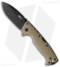 Cold Steel Demko AD-10 Tri-Ad Lock Knife Dark Earth G-10 (3.5" Black) 28DDDEBK