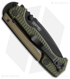 Cold Steel Demko AD-15 Scorpion Lock Knife OD Green G-10 (3.5" Black) -Cold Steel Shop Cold Steel Demko AD 15 Scorpion OD Green G 10 Black BHQ 173546 jr side