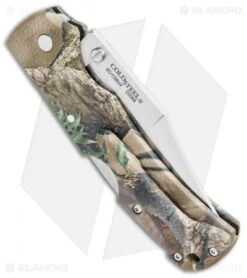 Cold Steel Double Safe Hunter Tri-Ad Lock Knife Camo GFN (4" Satin) 23JD -Cold Steel Shop Cold Steel Double Safe Hunter Tri Ad Lock Camo GFN Satin 23JD BHQ 105931 jr side
