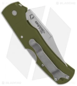 Cold Steel Double Safe Hunter Tri-Ad Lock Knife OD Green GFN (3.5" Satin) 23JC -Cold Steel Shop Cold Steel Double Safe Hunter Tri Ad Lock OD Green GFN Satin 23JC BHQ 121196 jr side