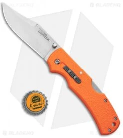 Cold Steel Double Safe Hunter Tri-Ad Lock Knife Orange GFN (3.5" Satin) 23JB -Cold Steel Shop Cold Steel Double Safe Hunter Tri Ad Lock Orange GFN Satin 23JB BHQ 121195 jr bottlecap