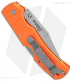 Cold Steel Double Safe Hunter Tri-Ad Lock Knife Orange GFN (3.5" Satin) 23JB -Cold Steel Shop Cold Steel Double Safe Hunter Tri Ad Lock Orange GFN Satin 23JB BHQ 121195 jr side