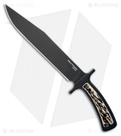Cold Steel Drop Forged Bowie Fixed Blade Knife (9.5" Black) 36MK