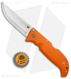 Cold Steel Finn Wolf Lockback Knife Blaze Orange (3.5" Satin) 20NPRYZ -Cold Steel Shop Cold Steel Finn Wolf LB Blaze Orange 20NPRYZ BHQ 51987 jr bottlecap 2