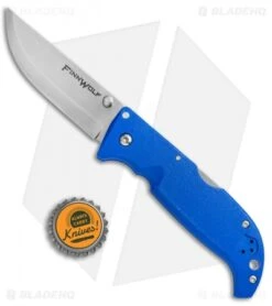 Cold Steel Finn Wolf Lockback Knife Blue (3.5" Satin) 20NPG -Cold Steel Shop Cold Steel Finn Wolf LB Blu 20NPLUZ BHQ 51982 jr bottlecap