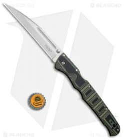 Cold Steel Frenzy I Tri-Ad Lock Knife Black/Green G-10 (5.5" Satin) 62P1A -Cold Steel Shop Cold Steel Frenzy I Blk Grn G 10 62PV1 BHQ 52067 jr bottlecap 2