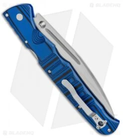 Cold Steel Frenzy II Tri-Ad Lock Knife Black/Blue G-10 (5.5" Satin) 62P2A -Cold Steel Shop Cold Steel Frenzy II Blk Blue G 10 62PV2 BHQ 52069 jr side 2