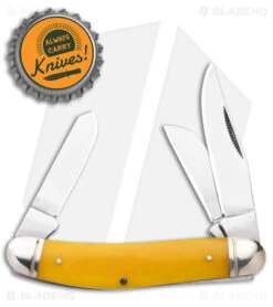 Cold Steel Gentleman's Stockman Slip Joint Knife Yellow Bone (2.5" Satin) -Cold Steel Shop Cold Steel Gentlemans Stockman SJ Yellow Bone Satin BHQ 140031 jr bottlecap