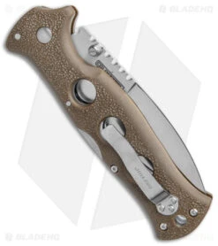 Cold Steel Gunsite Counter Point Tri-Ad Lock Knife Brown (3.75" Satin) -Cold Steel Shop Cold Steel Gunsite Counter Point Sand SW BHQ 138053 jr side