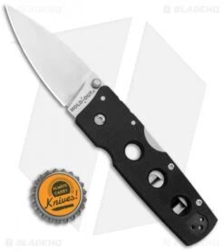 Cold Steel Hold Out 3" Lockback Knife Black G-10 (3" Satin) -Cold Steel Shop Cold Steel Hold Out 3in LB Black G 10 Satin 11G3 BHQ 8512 jr bottlecap