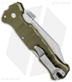 Cold Steel Immortal Lockback Knife OD Green G-10 (4" Satin S35VN) 23HVG -Cold Steel Shop Cold Steel Imoortal LB Green 23HVG BHQ 87151 jr side