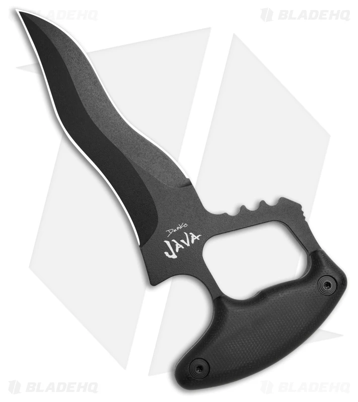 Cold Steel Java Demko Kriss Push Dagger Fixed Blade Knife Micarta (6" Black) 3 Cold Steel Java Demko Kriss Push Dagger Fixed Blade Knife Micarta (6" Black)