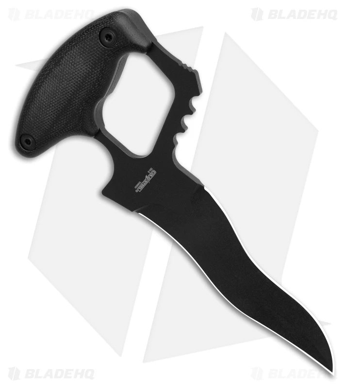 Cold Steel Java Demko Kriss Push Dagger Fixed Blade Knife Micarta (6" Black) 4 Cold Steel Java Demko Kriss Push Dagger Fixed Blade Knife Micarta (6" Black) - Image 2