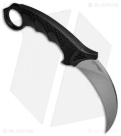 Cold Steel Karambit Steel Tiger Fixed Blade Knife (4.75" Stonewash) 49KST -Cold Steel Shop Cold Steel Karambit Steel Tiger SW 49KST BHQ 6868 jr spine