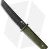 Cold Steel Kobun Tanto Fixed Blade Knife OD Green (5.5" Black) -Cold Steel Shop Cold Steel Kobun OD Green Black BHQ 158043 jr