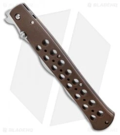 Cold Steel Kris Ti-Lite Liner Lock Knife Brown Zytel (6" Satin Serr) -Cold Steel Shop Cold Steel Kris Ti Lite Liner Lock Knife Zytel 6 Satin Serr 26SXK6S BHQ 121200 LS Spine