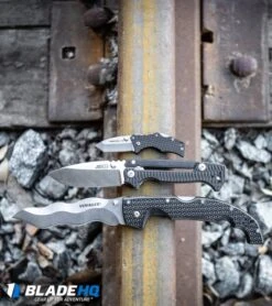 Cold Steel Kris Voyager Tri-Ad Lock Knife (5.5" Stonewash AUS-10A) 29AXW -Cold Steel Shop Cold Steel Kris Voyager Tri Ad Lock Knife Stonewash AUS 10A 29AXW BHQ 106677 kp rail web