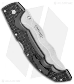 Cold Steel Kris Voyager Tri-Ad Lock Knife (5.5" Stonewash AUS-10A) 29AXW -Cold Steel Shop Cold Steel Kris Voyager Tri Ad Lock SW 29AXW BHQ 106677 jr side