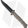 Cold Steel Large Luzon Folding Flipper Knife Dark Earth GFN (6" Black) -Cold Steel Shop Cold Steel Large Luzon Dark Earth Satin BHQ 174233 jr