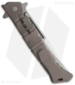 Cold Steel Large Luzon Folding Flipper Knife Dark Earth GFN (6" Black) -Cold Steel Shop Cold Steel Large Luzon Dark Earth Satin BHQ 174233 jr side