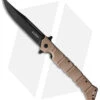 Cold Steel Large Luzon Folding Flipper Knife Desert Tan GFN (6" Black) -Cold Steel Shop Cold Steel Large Luzon Desert Tan Black BHQ 174234 jr