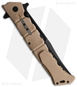 Cold Steel Large Luzon Folding Flipper Knife Desert Tan GFN (6" Black) 5 Cold Steel Large Luzon Folding Flipper Knife Desert Tan GFN (6" Black) -Cold Steel Shop Cold Steel Large Luzon Desert Tan Black BHQ 174234 jr side