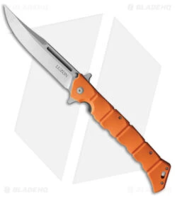 Cold Steel Large Luzon Folding Flipper Knife Orange GFN (6" Satin)