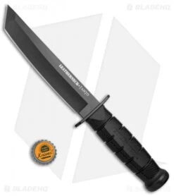 Cold Steel Leatherneck Tanto Fixed Blade Knife (7" Black Powdercoat D2) 39LSFCT -Cold Steel Shop Cold Steel Leatherneck Tanto Black Powdercoat 39LSFCT BHQ 52032 jr bottlecap