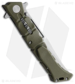 Cold Steel Medium Luzon Folding Flipper Knife OD Green GFN (4" Satin) 5 Cold Steel Medium Luzon Folding Flipper Knife OD Green GFN (4" Satin) -Cold Steel Shop Cold Steel Medium Luzon OD Green SW BHQ 174474 jr side