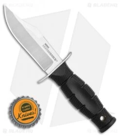 Cold Steel Mini Leatherneck Clip Point Fixed Blade Knife (3.5" Satin) 39LSAB -Cold Steel Shop Cold Steel Mini Leatherneck Clip Point Fixed Blade Knife 3.5 Stonewash 39LSAB BHQ 121218 LS Bottlecap