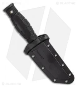 Cold Steel Mini Leatherneck Tanto Fixed Blade Knife (3.5" Satin) 39LSAA -Cold Steel Shop Cold Steel Mini Leatherneck Tanto Fixed Blade Knife 3.5 Stonewash 39LSAA BHQ 121216 LS Sheath