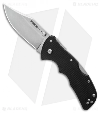 Cold Steel Mini Recon 1 Clip Point Lockback Knife (3" Stonewash) 27TBAC 3 Cold Steel Mini Recon 1 Clip Point Lockback Knife (3" Stonewash) 27TBAC
