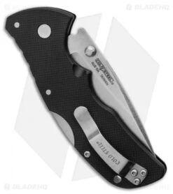 Cold Steel Mini Recon 1 Spear Point Tri-Ad Lock Knife (3" Stonewash) 27BAS -Cold Steel Shop Cold Steel Mini Recon 1 Spear Point Tri Ad Lock Knife 3 Stonewash 27BAS BHQ 11244 LS Sheath