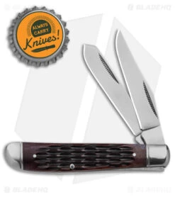 Cold Steel Mini Trapper Slip Joint Knife Jigged Bone (2.7" Satin) -Cold Steel Shop Cold Steel Mini Trapper BHQ 140037 td size