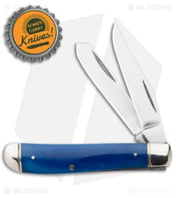 Cold Steel Mini Trapper Slip Joint Knife Blue Bone (2.7" Satin) 9 Cold Steel Mini Trapper Slip Joint Knife Blue Bone (2.7" Satin) -Cold Steel Shop Cold Steel Mini Trapper SJ Blue Bone Satin BHQ 140036 jr bottlecap