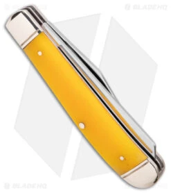 Cold Steel Mini Trapper Slip Joint Knife Yellow Bone (2.7" Satin) -Cold Steel Shop Cold Steel Mini Trapper SJ Yellow Bone Satin BHQ 140035 jr side