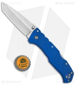 Cold Steel Pro Lite Tanto Tri-Ad Lock Knife Blue GFN (3.5" Satin) 20NSTLU -Cold Steel Shop Cold Steel Pro Lite Pro GFN Blue Tanto 20NSTLU BHQ 51990 jr bottlecap 2