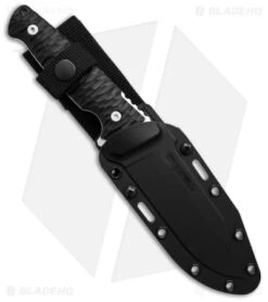 Cold Steel Razor Tek Fixed Blade Knife Black GFN (5" Satin) -Cold Steel Shop Cold Steel Razorback FB Knife Black GFN 5in Satin BHQ 139986 td sheath